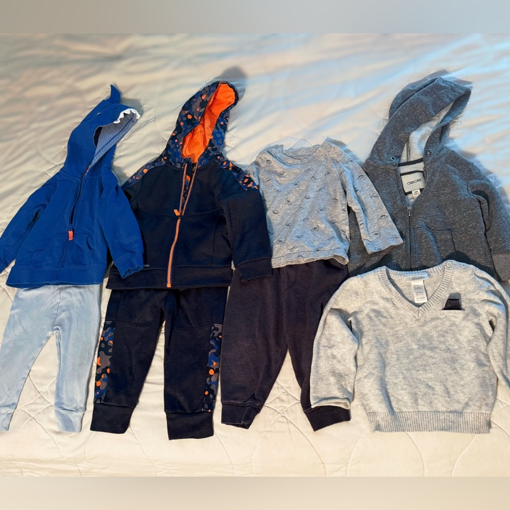 18M Boys’ Cozy Clothing Bundle | Hoodies, Jackets & Tops | Winter Everyday Wear